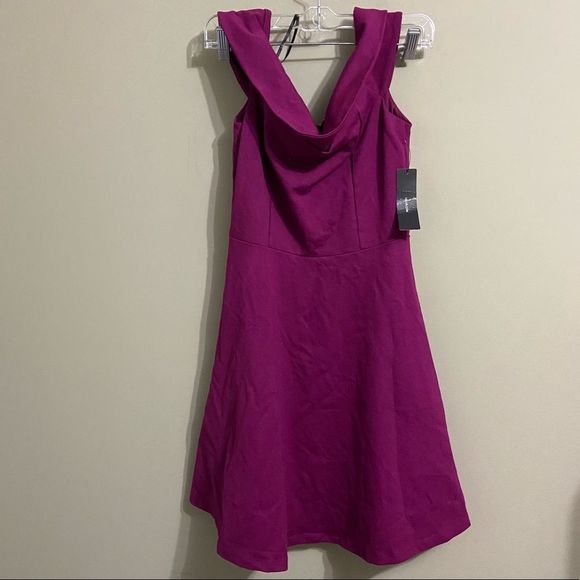 Lulu's Strapless Magenta Dress - Picture 2 of 6